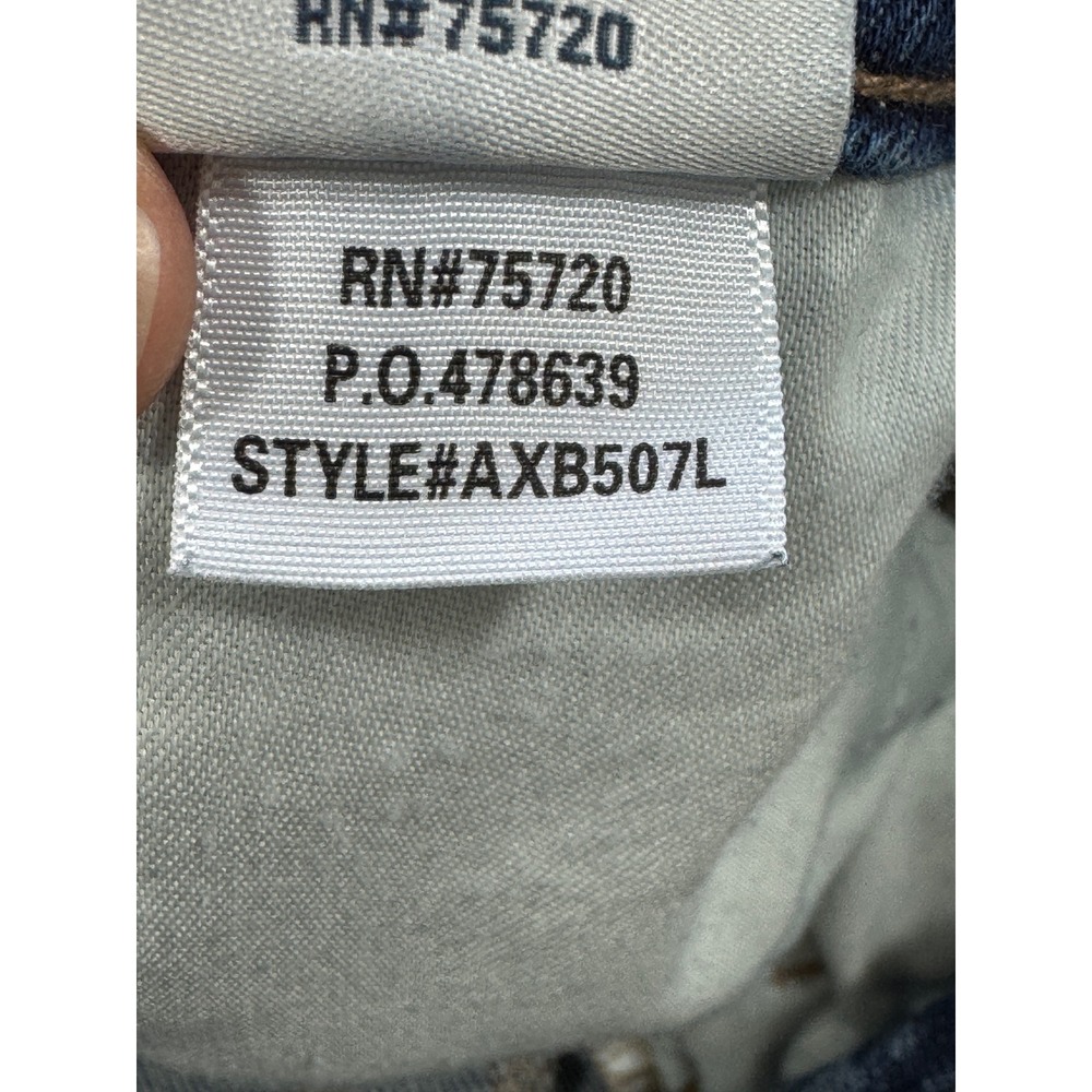 BKE Billie Super Flare 29/33Dark Blue Flare Jeans with Frayed Hem - Picture 6 of 7